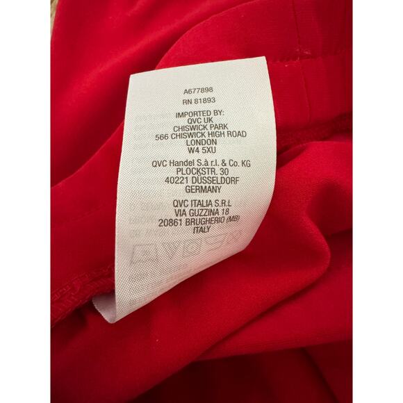 Susan Graver Regular LK Luxe Pull-On Pants with Pockets Cherry Splash 2X - Picture 8 of 9